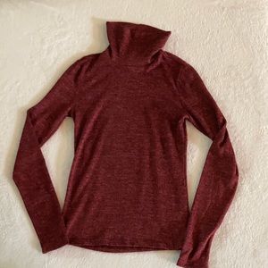 Tight knit turtle neck sweater